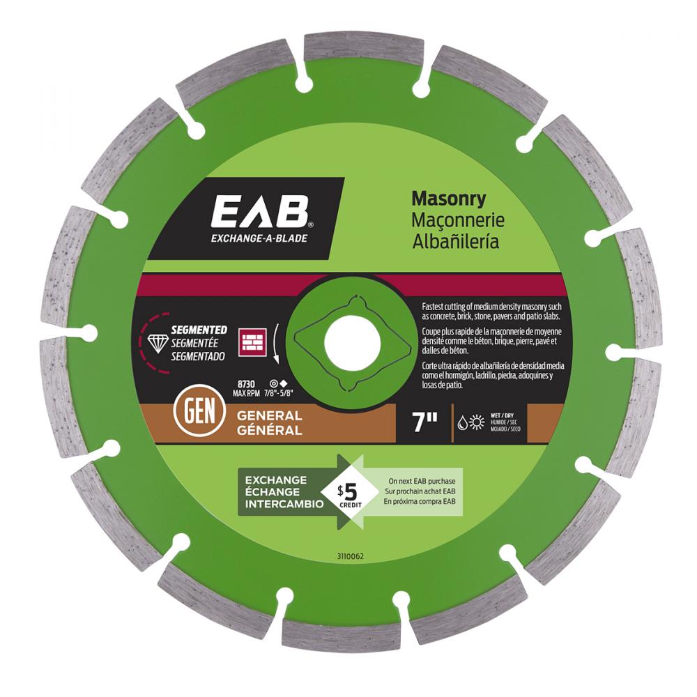 7&#34; Segmented Rim Concrete Green Diamond Blade<span class=' ItemWarning' style='display:block;'>Item is usually in stock, but we&#39;ll be in touch if there&#39;s a problem<br /></span>