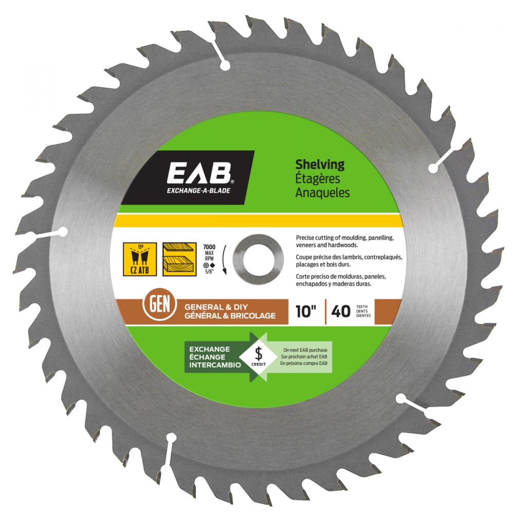 10&#34; x 40 Teeth Finishing Shelving Saw Blade<span class=' ItemWarning' style='display:block;'>Item is usually in stock, but we&#39;ll be in touch if there&#39;s a problem<br /></span>