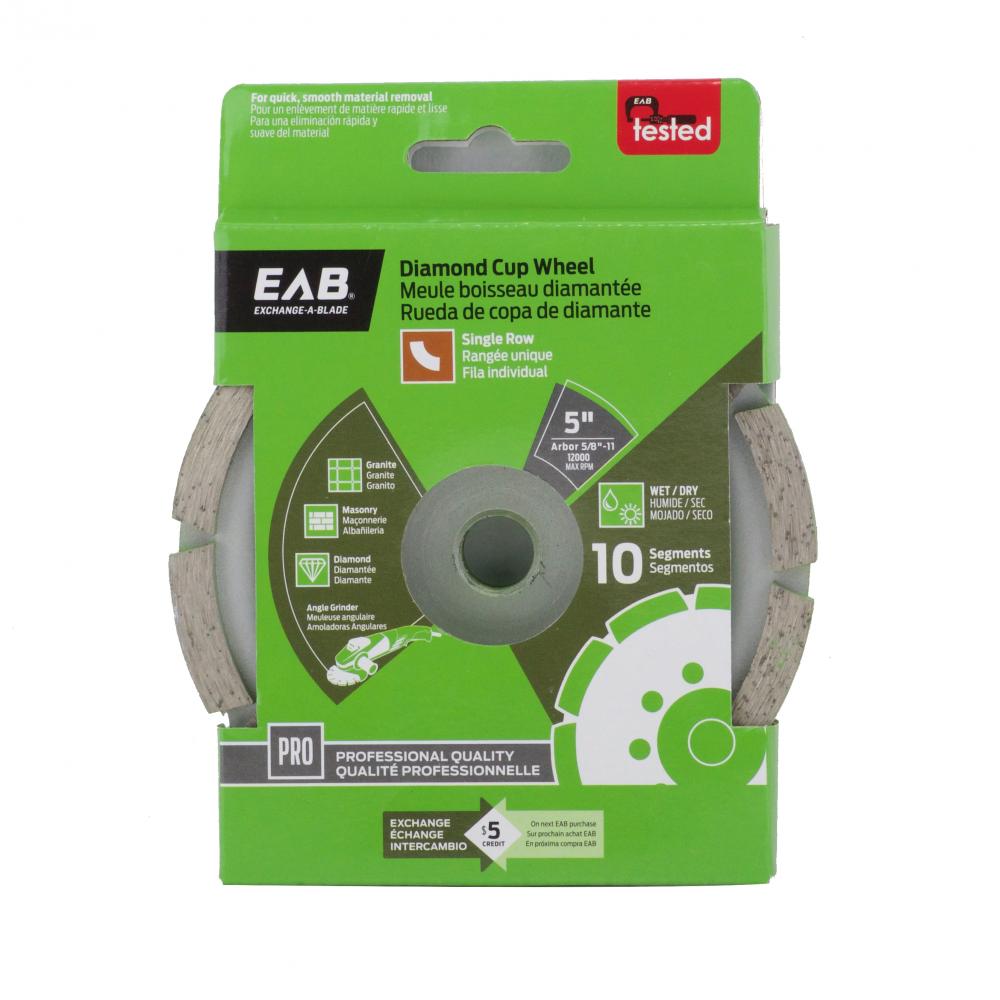 5&#34; Specialty Cup Wheel Segmented Single Row Concrete Professional Diamond Blade<span class=' ItemWarning' style='display:block;'>Item is usually in stock, but we&#39;ll be in touch if there&#39;s a problem<br /></span>