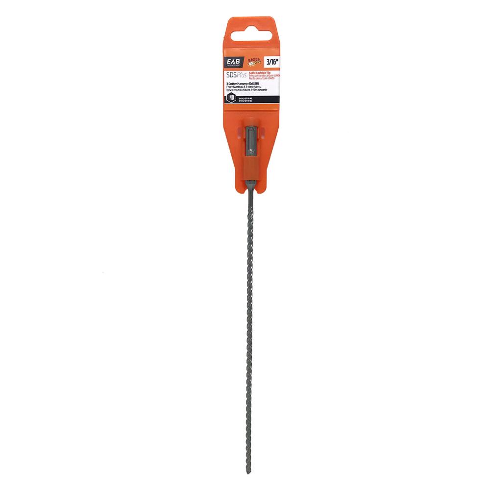 3/16&#34; x 10&#34; x 12 3/4&#34; Masonry SDS Plus Industrial Drill Bit<span class=' ItemWarning' style='display:block;'>Item is usually in stock, but we&#39;ll be in touch if there&#39;s a problem<br /></span>