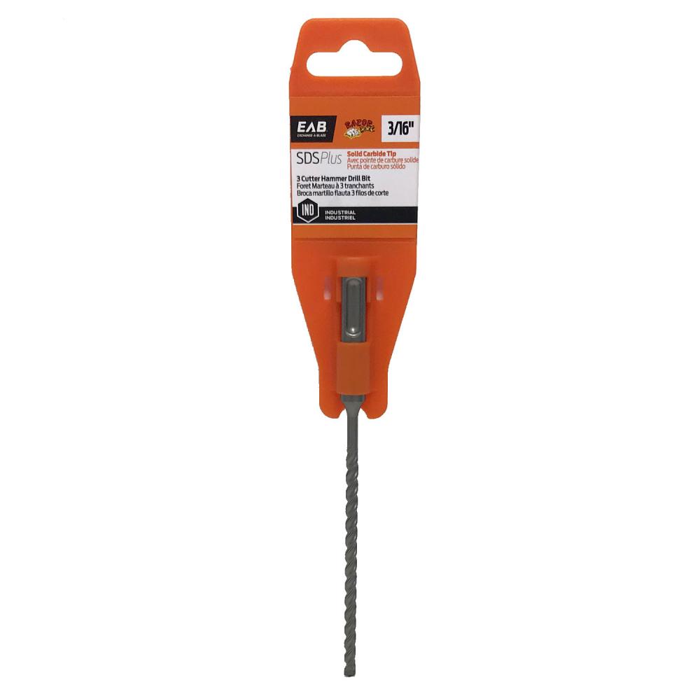 3/16&#34; x 4&#34; x 6 3/4&#34; Masonry SDS Plus Industrial Drill Bit<span class=' ItemWarning' style='display:block;'>Item is usually in stock, but we&#39;ll be in touch if there&#39;s a problem<br /></span>