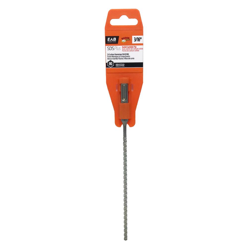 3/16&#34; x 6&#34; x 8 3/4&#34; Masonry SDS Plus Industrial Drill Bit<span class=' ItemWarning' style='display:block;'>Item is usually in stock, but we&#39;ll be in touch if there&#39;s a problem<br /></span>