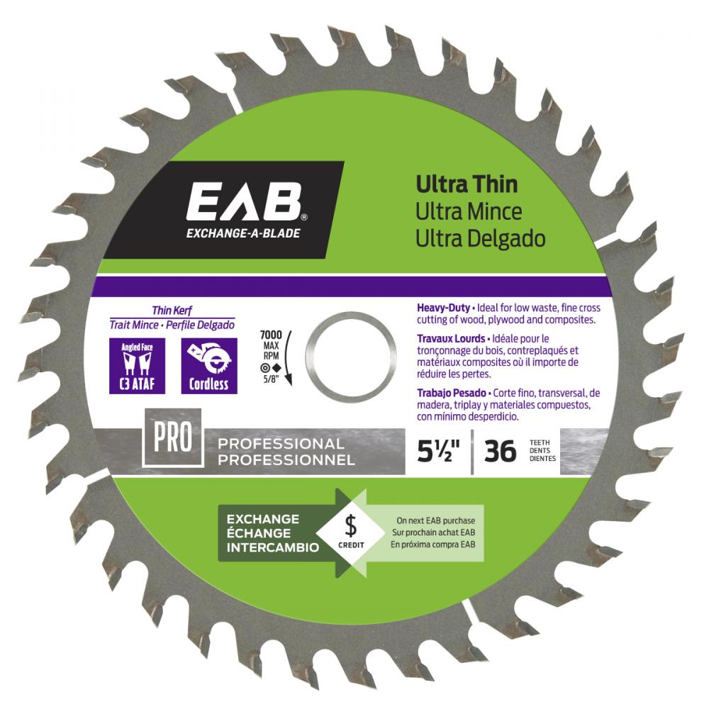 5 1/2&#34; x 36 Teeth Finishing Ultra Thin Professional Saw Blade<span class=' ItemWarning' style='display:block;'>Item is usually in stock, but we&#39;ll be in touch if there&#39;s a problem<br /></span>