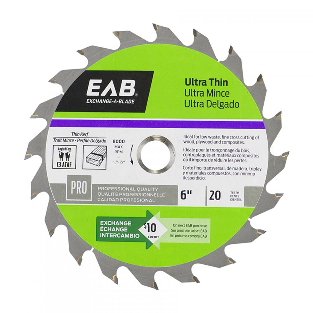 6&#34; x 20 Teeth Framing Ultra Thin Professional Saw Blade<span class=' ItemWarning' style='display:block;'>Item is usually in stock, but we&#39;ll be in touch if there&#39;s a problem<br /></span>