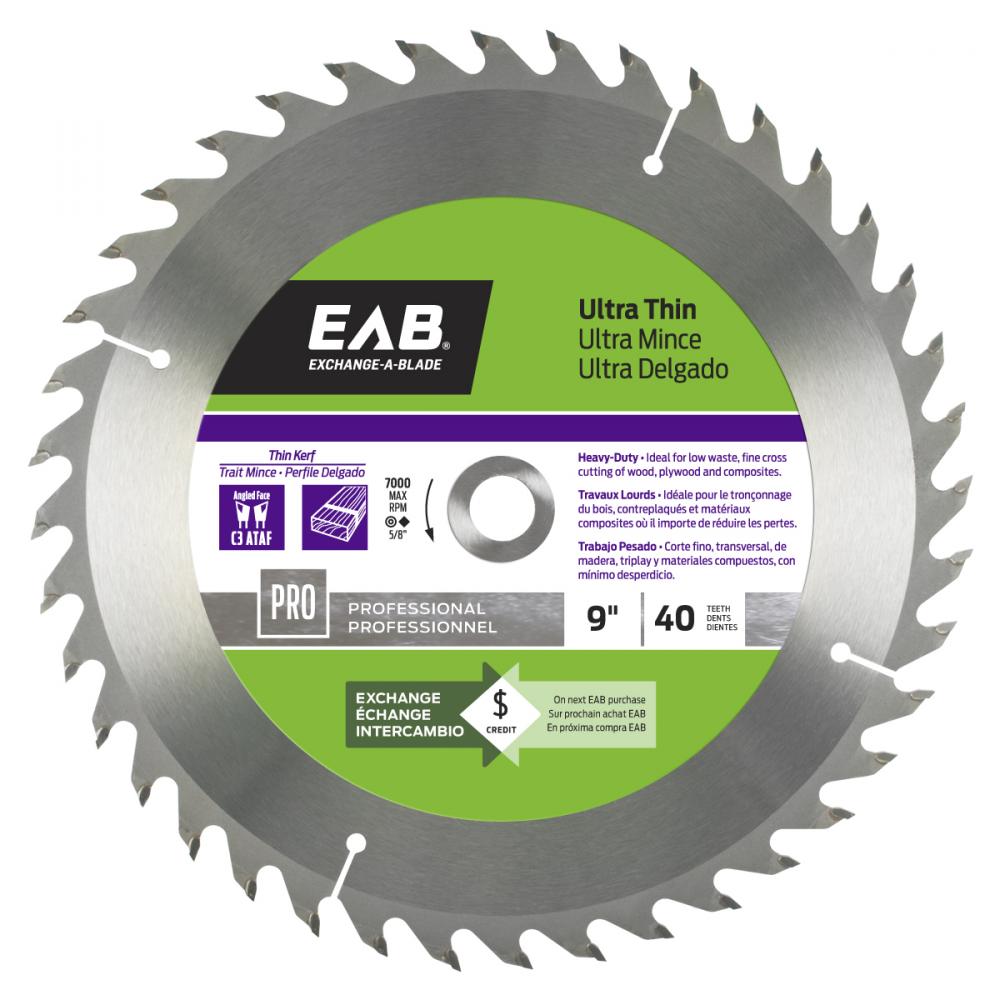 9&#34; x 40 Teeth Finishing Ultra Thin Professional Saw Blade<span class=' ItemWarning' style='display:block;'>Item is usually in stock, but we&#39;ll be in touch if there&#39;s a problem<br /></span>