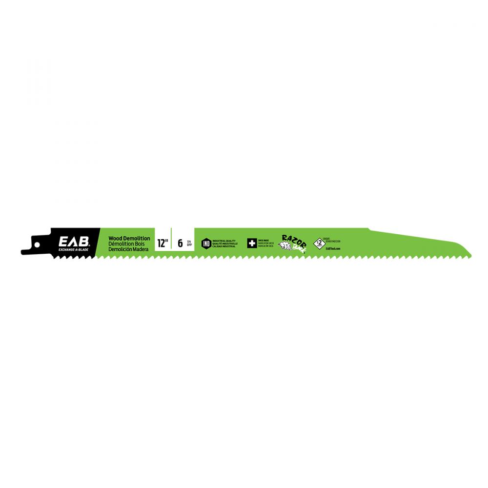 12&#34; x 6 tpi Bimetal Industrial Reciprocating Blade<span class=' ItemWarning' style='display:block;'>Item is usually in stock, but we&#39;ll be in touch if there&#39;s a problem<br /></span>