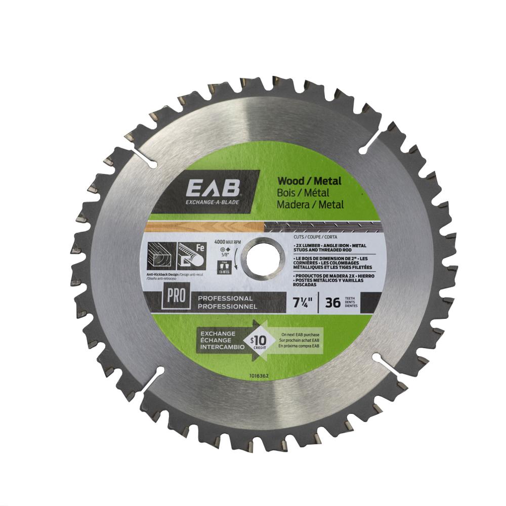 7 1/4&#34; x 36 Teeth Wood & Metal Professional Saw Blade<span class=' ItemWarning' style='display:block;'>Item is usually in stock, but we&#39;ll be in touch if there&#39;s a problem<br /></span>