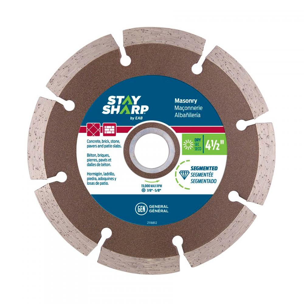 4 1/2&#34; Segmented Rim Concrete Bronze Diamond Blade<span class=' ItemWarning' style='display:block;'>Item is usually in stock, but we&#39;ll be in touch if there&#39;s a problem<br /></span>