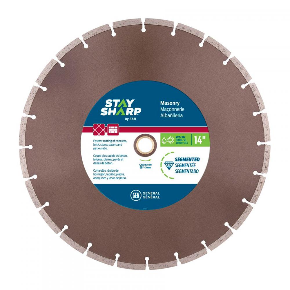 14&#34; Segmented Rim Concrete Bronze Diamond Blade<span class=' ItemWarning' style='display:block;'>Item is usually in stock, but we&#39;ll be in touch if there&#39;s a problem<br /></span>