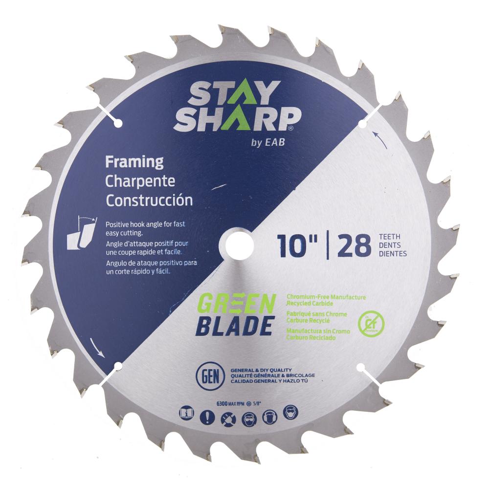 10&#34; x 28 Teeth Framing Green Blade Saw Blade<span class=' ItemWarning' style='display:block;'>Item is usually in stock, but we&#39;ll be in touch if there&#39;s a problem<br /></span>