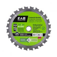 EAB 1110402 - 6 1/2" x 24 Teeth Framing Green Blade Composite Decking Saw Blade