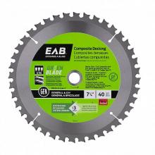 EAB 1110412 - 7 1/4" x 40 Teeth Framing Green Blade Composite Decking Saw Blade