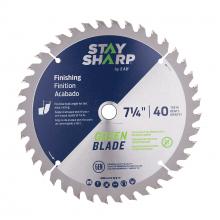 EAB 2110713 - 7 1/4" x 40 Teeth Finishing Green Blade Saw Blade