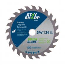 EAB 2110710 - 5 3/8" x 24 Teeth Framing Green Blade Saw Blade