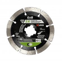 EAB 3140052 - 4 1/2" X-Lock Segmented Rim Green Diamond Blade