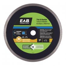 EAB 3110232 - 7" Continuous Rim Ceramic Tile Black Industrial Diamond Blade