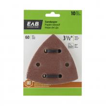 EAB 1070452 - 3 1/2" x 60 Grit Sandpaper (10 Pack) Industrial Oscillating Accessory