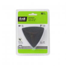 EAB 1070142 - 3" x 80 Grit Sandpaper (10 Pack) Professional Oscillating Accessory