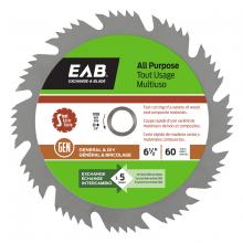 EAB 1001092 - 6 1/2" x 60 Teeth All Purpose Saw Blade