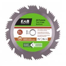 EAB 1001122 - 7 1/4" x 75 Teeth All Purpose Saw Blade