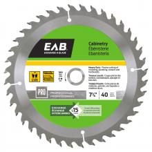 EAB 1013352 - 7 1/4" x 40 Teeth Finishing Cabinetry Professional Saw Blade