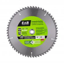 EAB 1110422 - 10" x 60 Teeth Finishing Green Blade Composite Decking Saw Blade