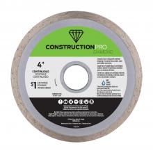 EAB 3120112 - 4" Continuous Rim Ceramic Tile Yellow Diamond Blade