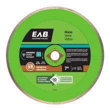 EAB 3110292 - 7" Continuous Rim Glass Green Diamond Blade