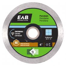 EAB 3110152 - 4" Continuous Rim Porcelain Tile Black Industrial Diamond Blade