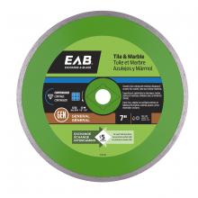 EAB 3110132 - 7" Continuous Rim Ceramic Tile Green Diamond Blade