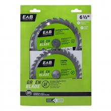 EAB 2500013 - 6 1/2" Green Blade Combo (2 Pc Multipack) Saw Blade