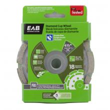 EAB 3110502 - 4 1/2" Specialty Cup Wheel Segmented Double Row Concrete Professional Diamond Blade