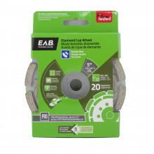 EAB 3110512 - 5" Specialty Cup Wheel Segmented Double Row Concrete Professional Diamond Blade