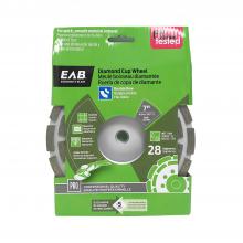 EAB 3110562 - 7" x Grit Specialty Cup Wheel Segmented Double Row Professional Abrasive