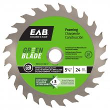 EAB 1110012 - 5 3/8" x 24 Teeth Framing Green Blade Saw Blade