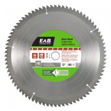 EAB 1018532 - 12" x 80 Teeth Finishing Miter Professional Saw Blade