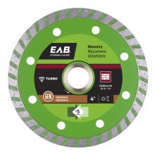 EAB 3110002 - 4" Turbo Rim Concrete Green Diamond Blade