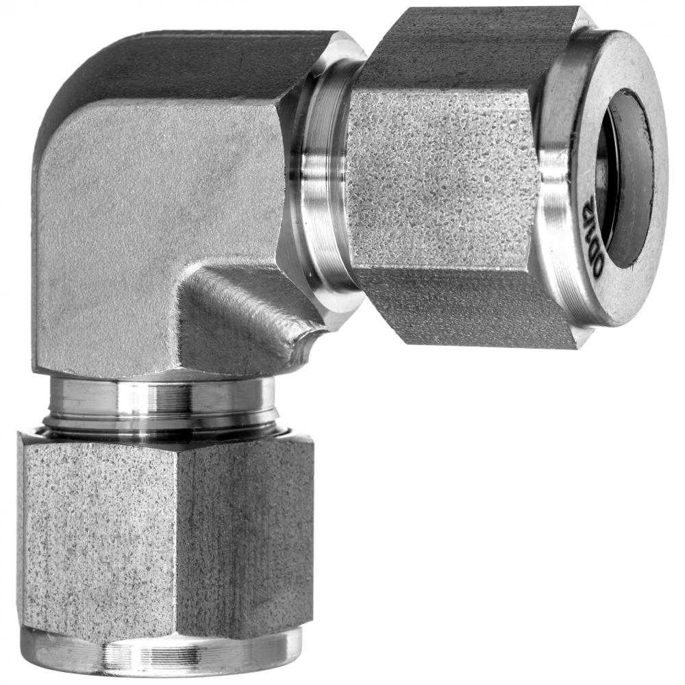 37 Degree Flared Tube Fitting - 316 Stainless Steel - Union Elbow - 1/4&#34; Tube OD<span class=' ItemWarning' style='display:block;'>Item is usually in stock, but we&#39;ll be in touch if there&#39;s a problem<br /></span>