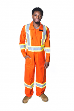 White Bear IUSORS9-SM-38 - ORANGE CSA CLASS 3 LEVEL 2 UNLINED COVERALL - SMALL