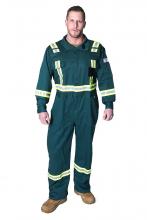 White Bear IUSGRN7S-TALL-SM-38T - GREEN COVERALLS (7 OZ INDURA ULTRASOFT) - SMALL