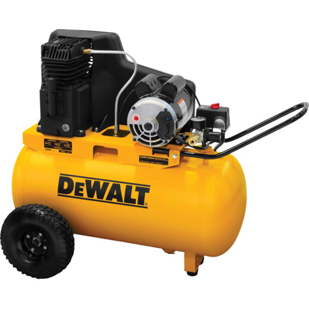 DEWALT 1.9 RHP 20 Gallon Horizontal In-Line Cast Iron Pump Compressor<span class=' ItemWarning' style='display:block;'>Item is usually in stock, but we&#39;ll be in touch if there&#39;s a problem<br /></span>