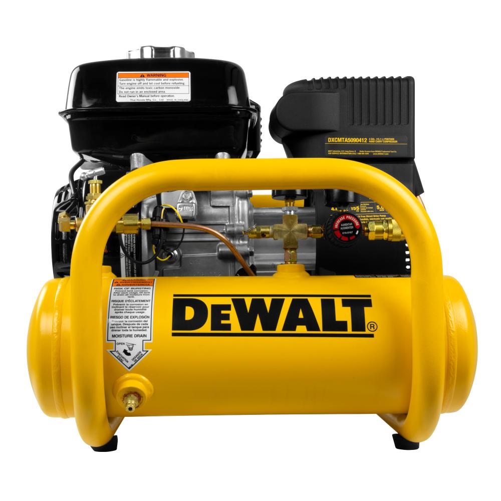 DEWALT 4 Gallon 5 HP Honda Powered Pontoon Air Compressor<span class=' ItemWarning' style='display:block;'>Item is usually in stock, but we&#39;ll be in touch if there&#39;s a problem<br /></span>