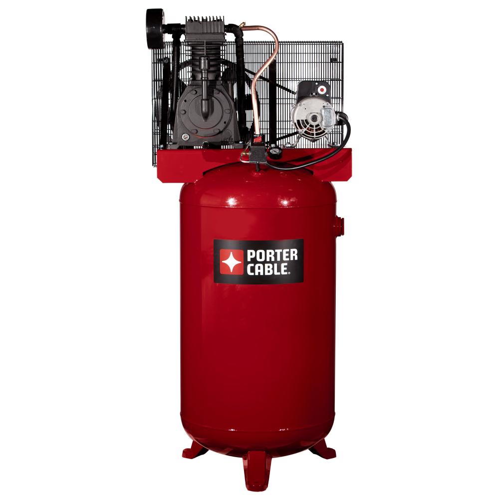 Porter Cable 5 HP Single Phase 230V 80 Gallon Two Stage with century motor w/o mag starter<span class=' ItemWarning' style='display:block;'>Item is usually in stock, but we&#39;ll be in touch if there&#39;s a problem<br /></span>