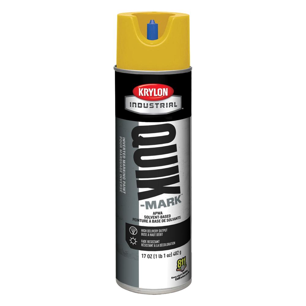 SPRAY PAINT, KRYLON SOLVENT BASED INVERTED, APWA SAFETY YELLOW (12/CS) (20 OZ)<span class=' ItemWarning' style='display:block;'>Item is usually in stock, but we&#39;ll be in touch if there&#39;s a problem<br /></span>